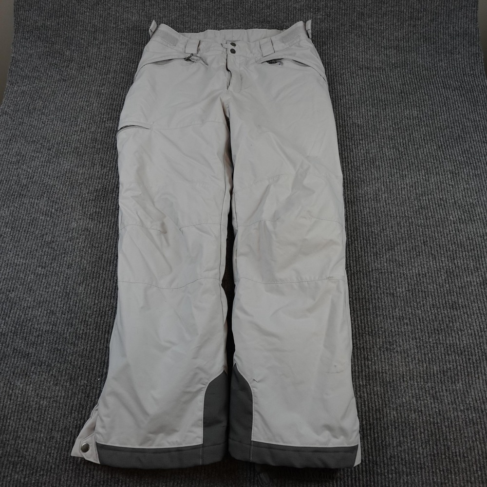 Columbia Snow Pants Mens Large 36x30 White Insulated Waterproof Ski Snowboard